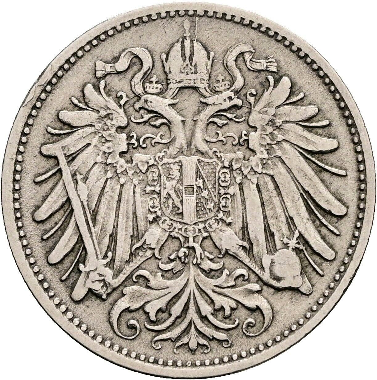 20 Heller Franz Joseph I. 1848-1916 1895 – Rückseite