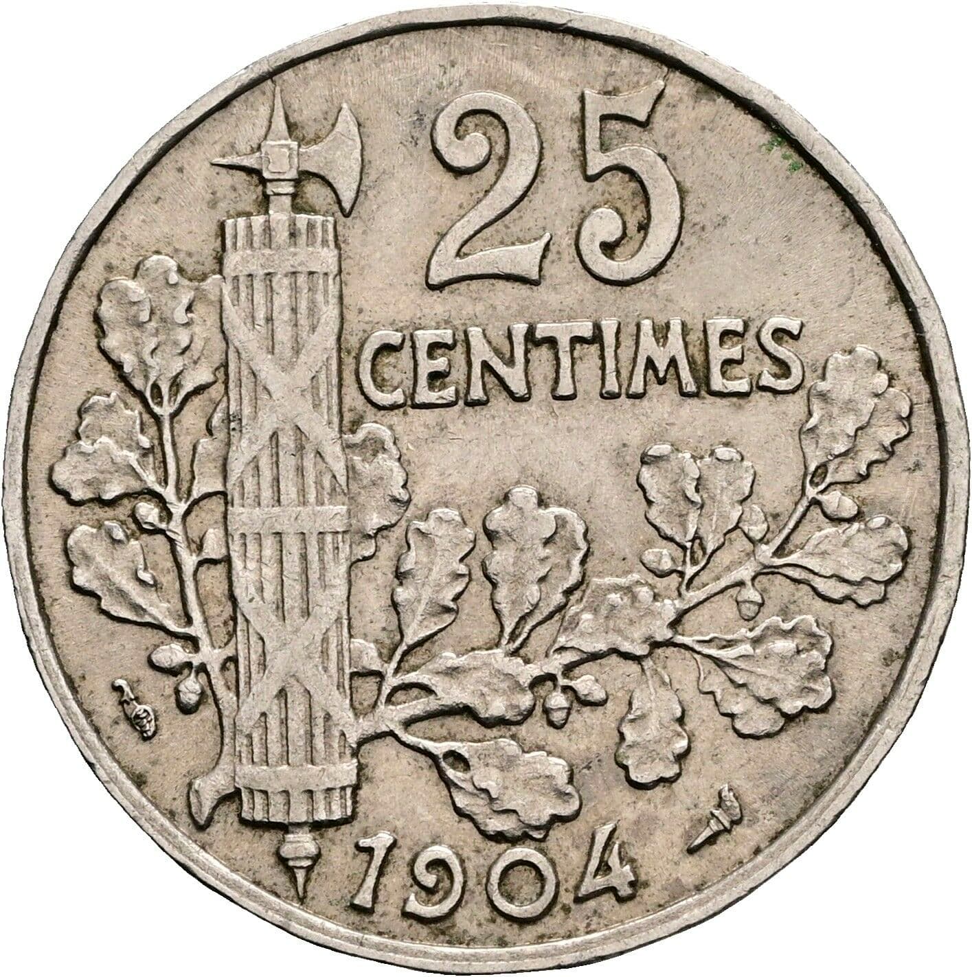 25 Centimes
