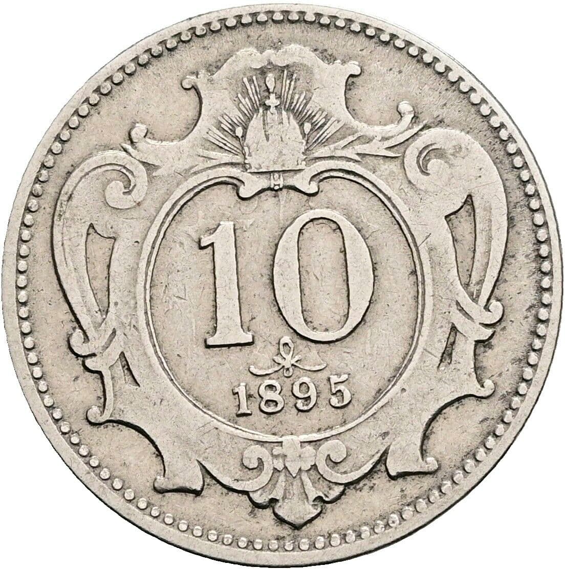 10 Heller Franz Joseph I. 1848-1916 1895 – Vorderseite
