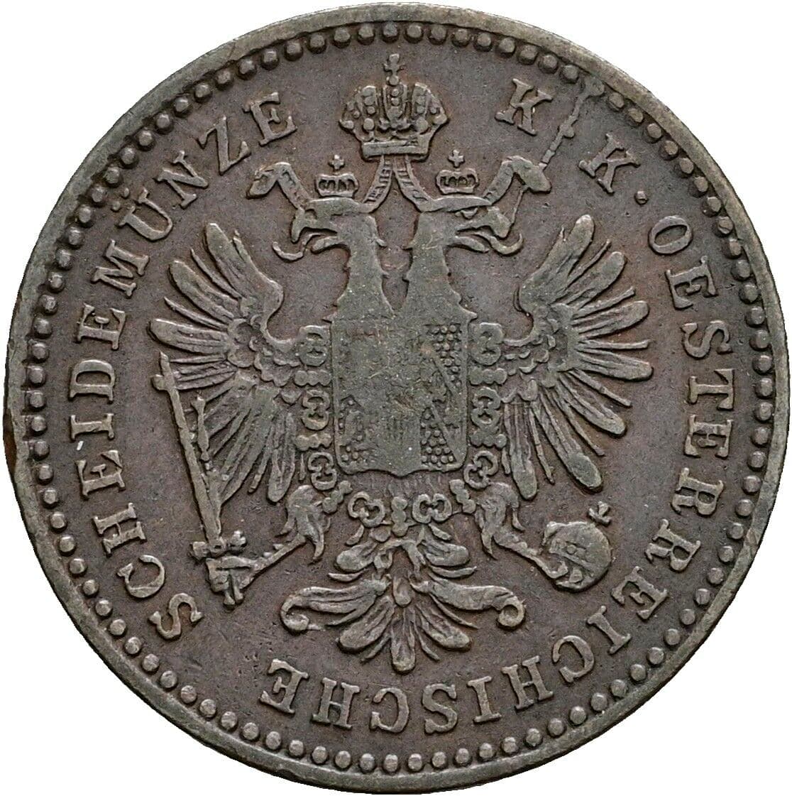 1 Kreuzer Franz Joseph I. 1848-1916 1881 – Rückseite