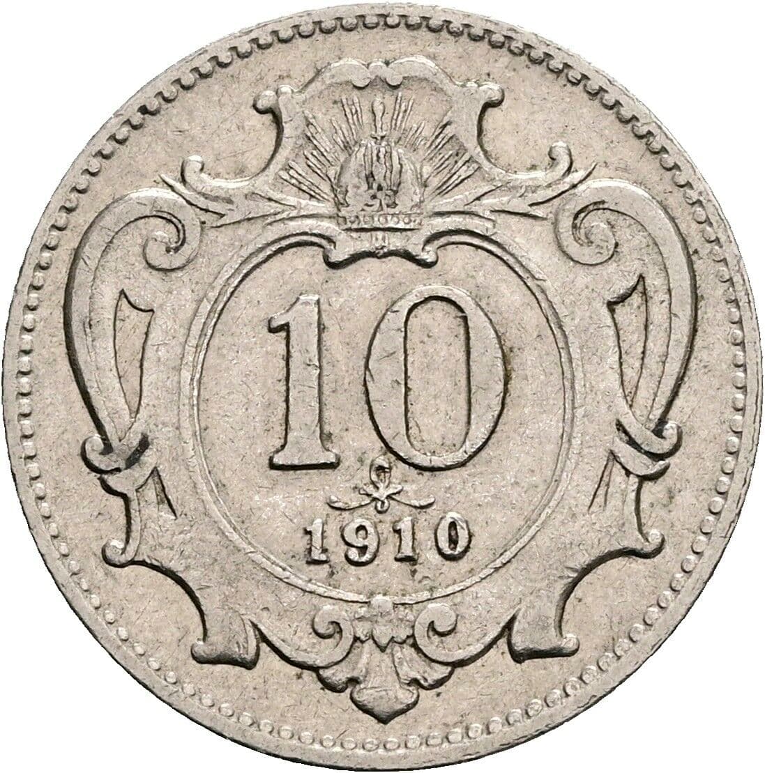 10 Heller Franz Joseph I. 1848-1916 1910 – Vorderseite