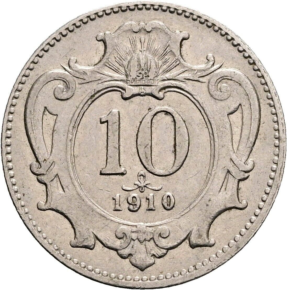 10 Heller Franz Joseph I. 1848-1916 1910 – Vorderseite