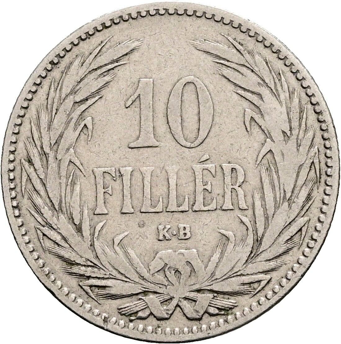 10 Filler Franz Joseph I. 1848-1916 1893 KB – Vorderseite