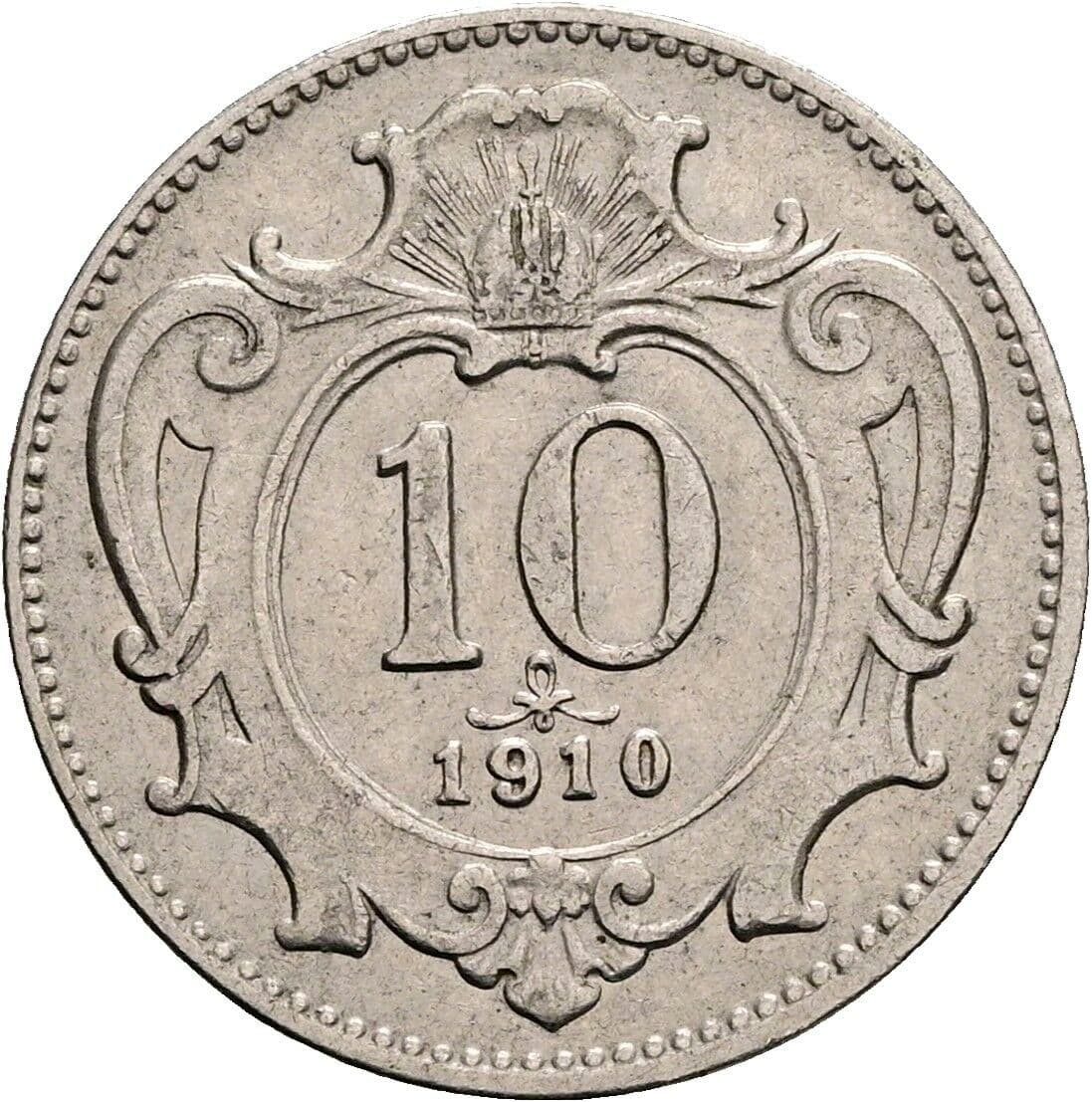 10 Heller Franz Joseph I. 1848-1916 1910 – Vorderseite