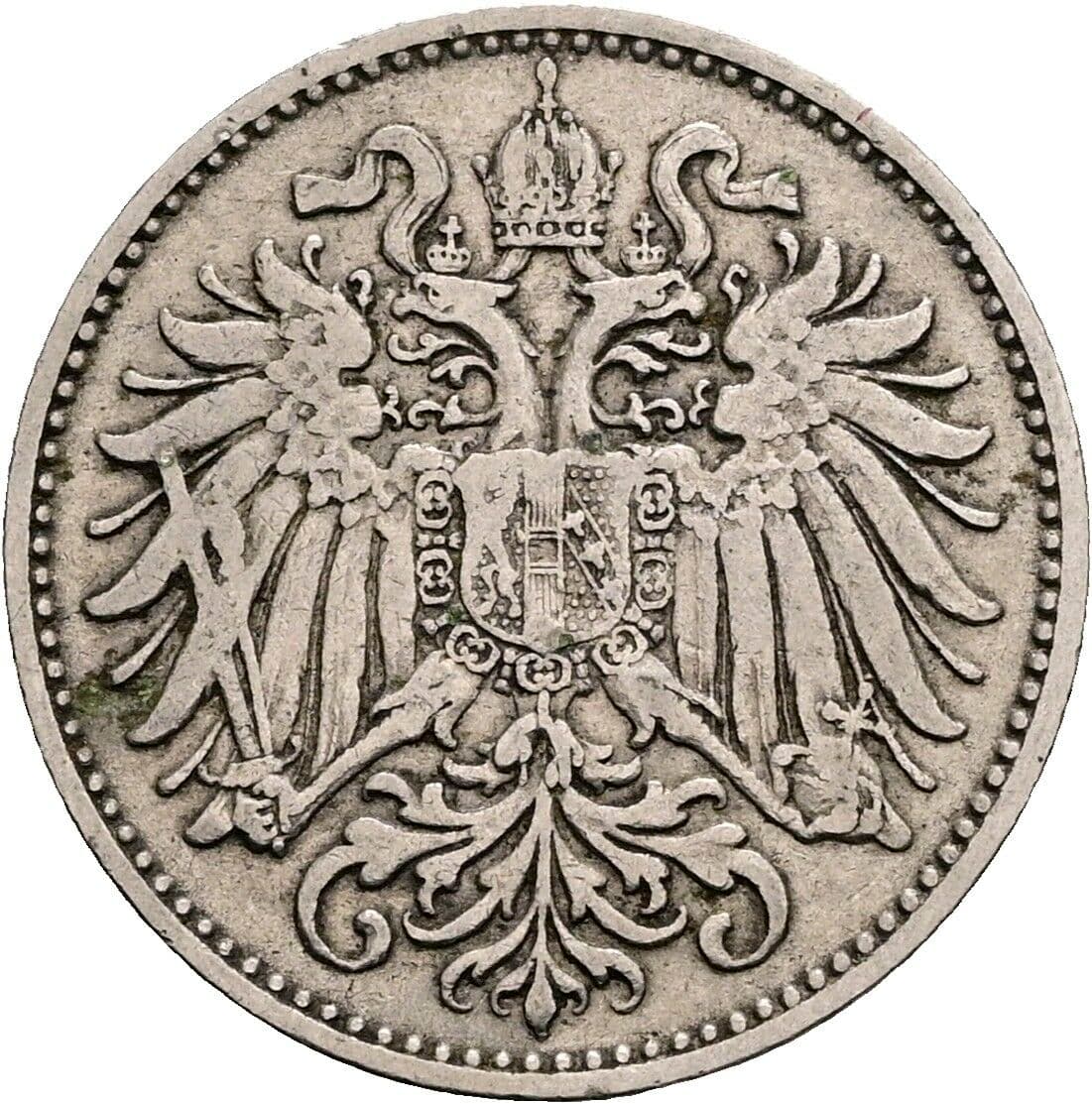 10 Heller Franz Joseph I. 1848-1916 1894 – Rückseite