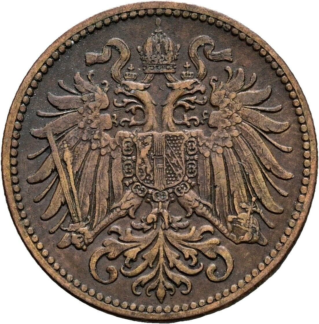 2 Heller Franz Joseph I. 1848-1916 1899 – Rückseite