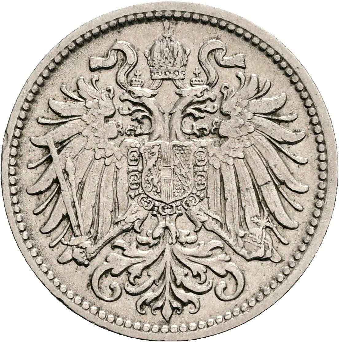 10 Heller Franz Joseph I. 1848-1916 1895 – Rückseite