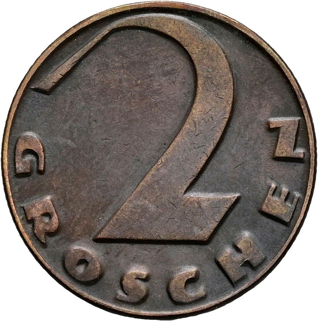 2 Groschen 1927 – Vorderseite