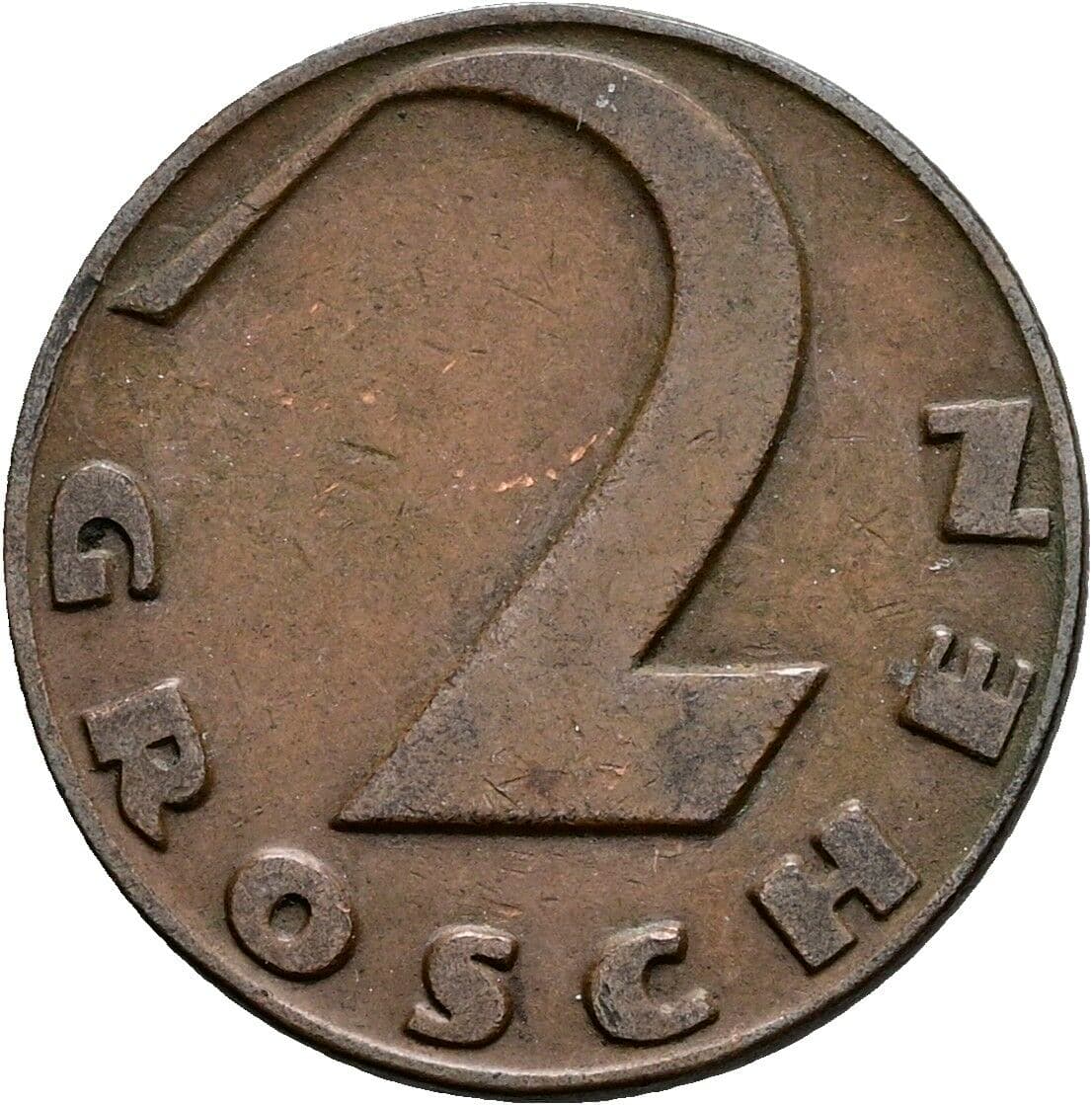 2 Groschen 1929 – Vorderseite