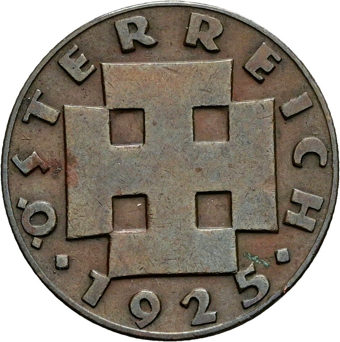 2 Groschen 1925 – Rückseite