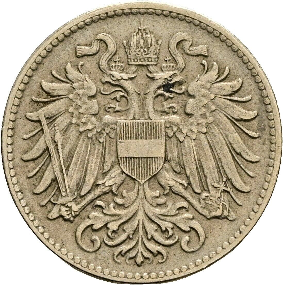 10 Heller Franz Joseph I. 1848-1916 1916 – Rückseite