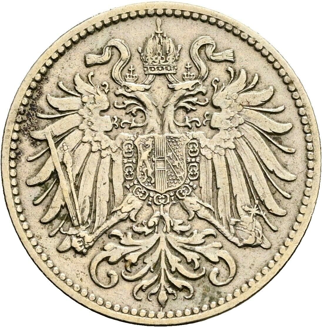 10 Heller Franz Joseph I. 1848-1916 1915 – Rückseite