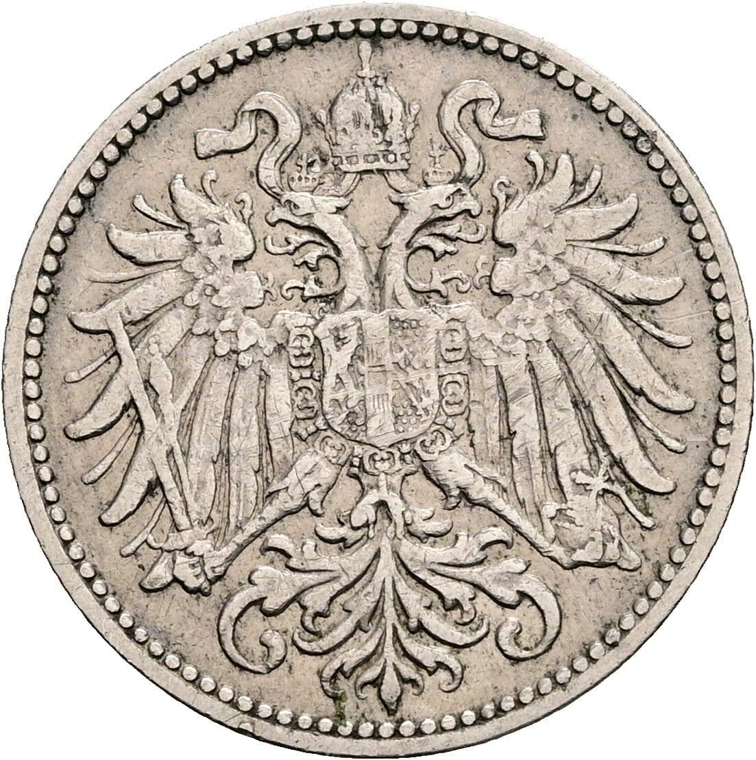 10 Heller Franz Joseph I. 1848-1916 1895 – Rückseite