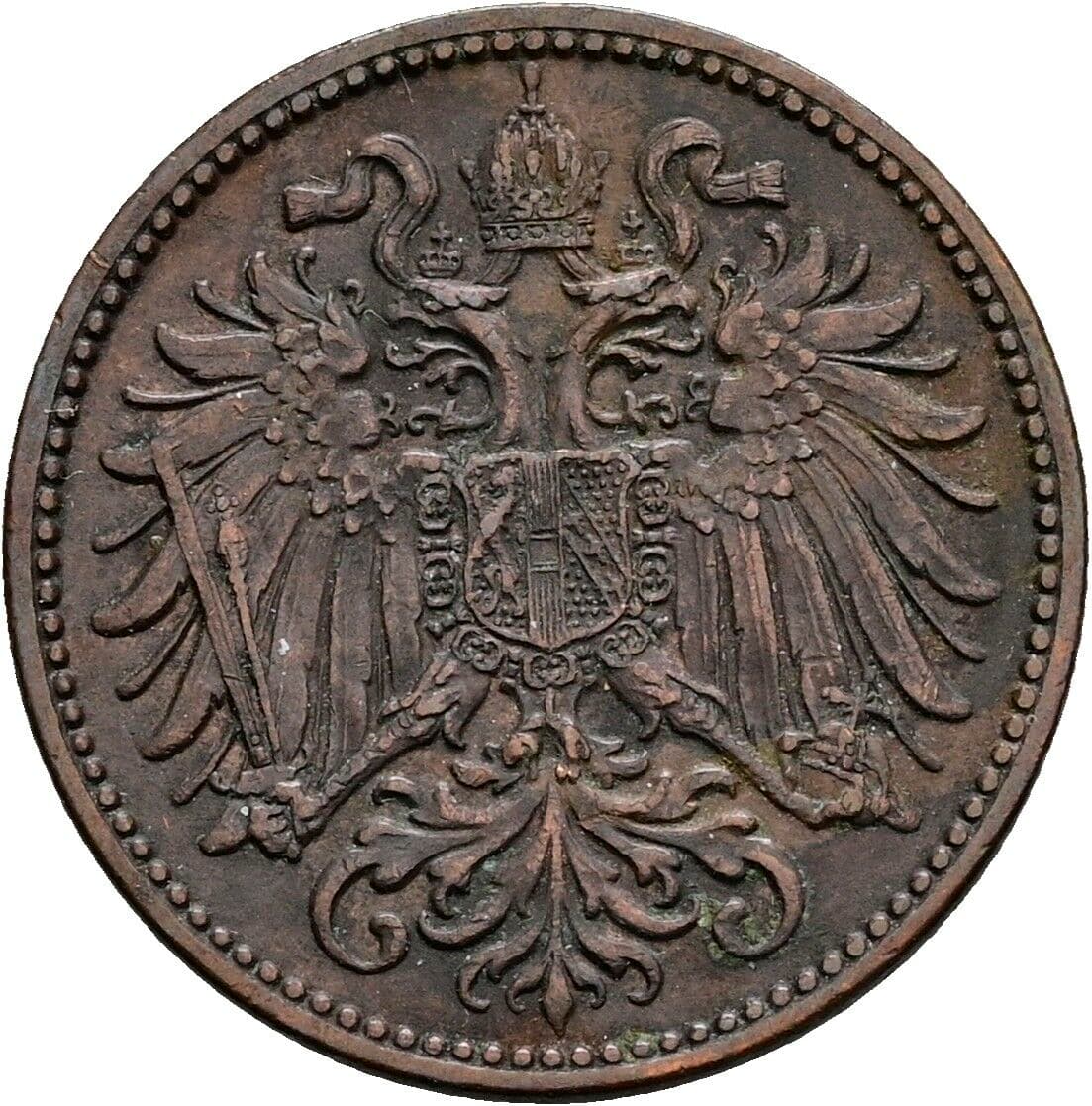 2 Heller Franz Joseph I. 1848-1916 1910 – Rückseite