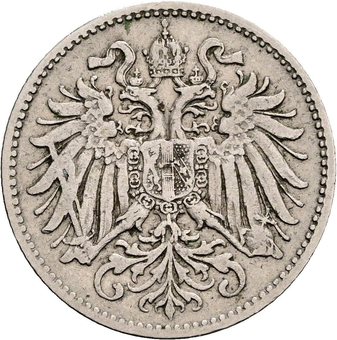 10 Heller Franz Joseph I. 1848-1916 1893 – Rückseite