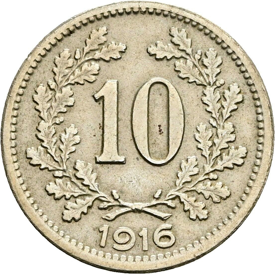 10 Heller Franz Joseph I. 1848-1916 1916 – Vorderseite