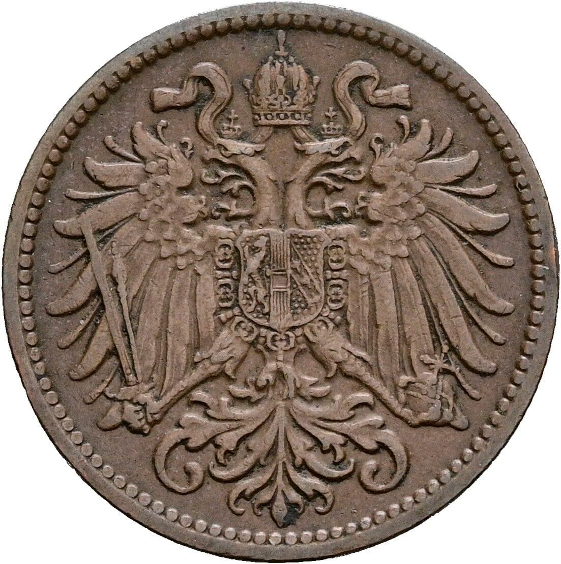 2 Heller Franz Joseph I. 1848-1916 1913 – Rückseite