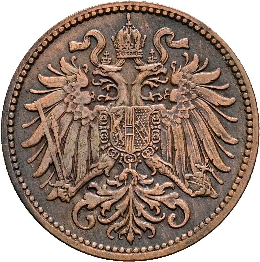 2 Heller Franz Joseph I. 1848-1916 1914 – Rückseite
