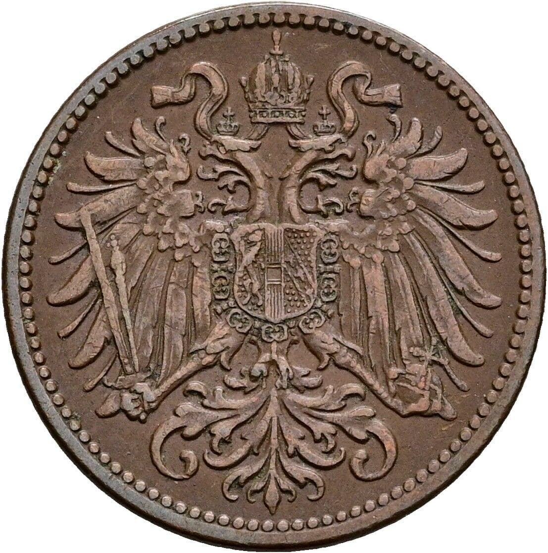 2 Heller Franz Joseph I. 1848-1916 1911 – Rückseite