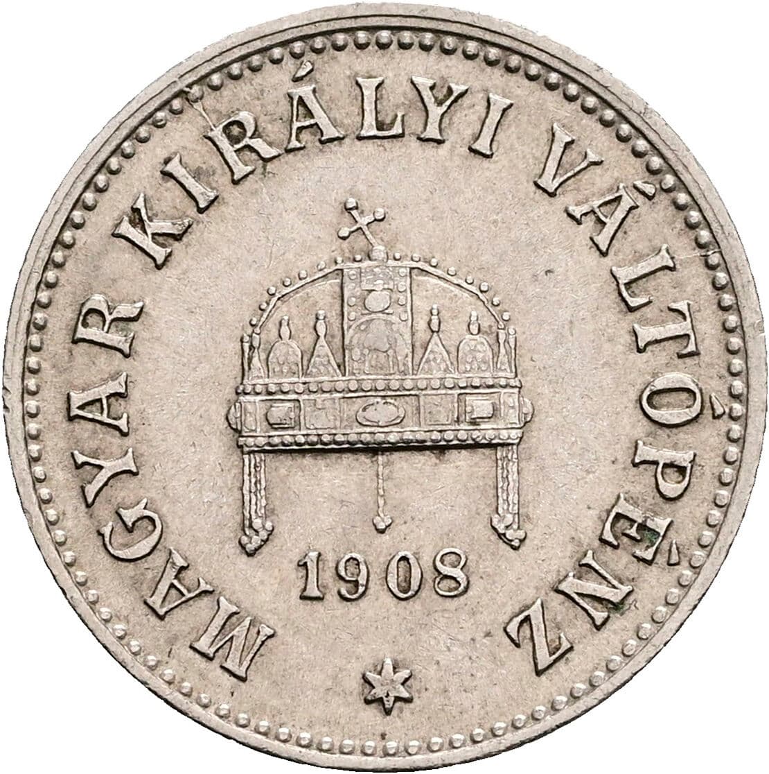 10 Filler Franz Joseph I. 1848-1916 1908 KB, Kremnitz – Rückseite