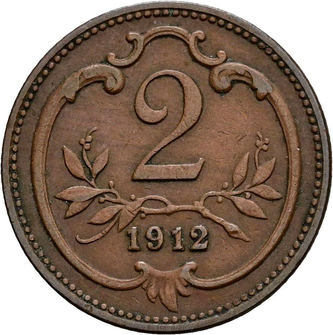 2 Heller Franz Joseph I. 1848-1916 1912 – Vorderseite