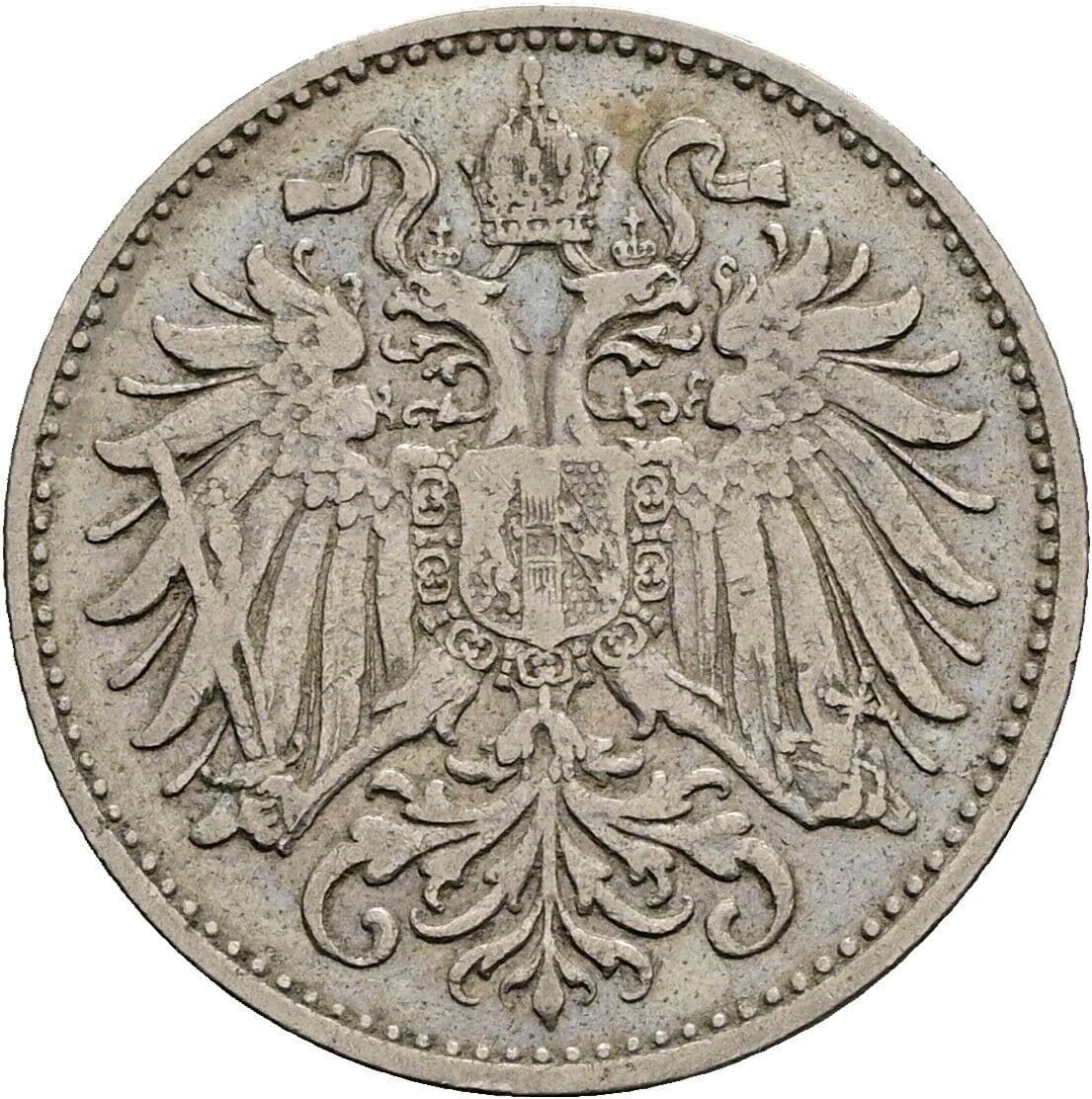10 Heller Franz Joseph I. 1848-1916 1894 – Rückseite