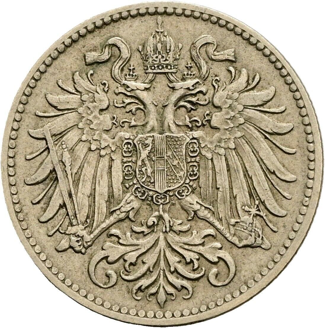 10 Heller Franz Joseph I. 1848-1916 1915 – Rückseite