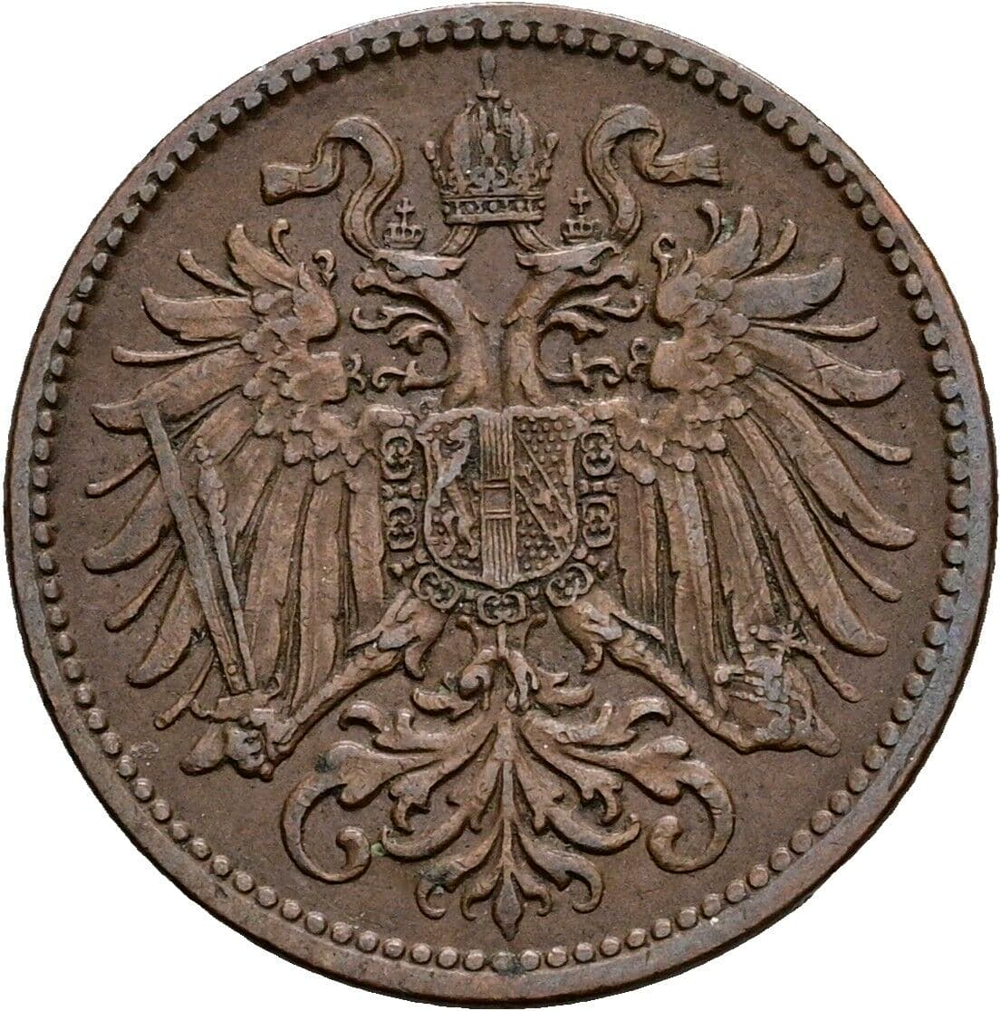 2 Heller Franz Joseph I. 1848-1916 1914 – Rückseite