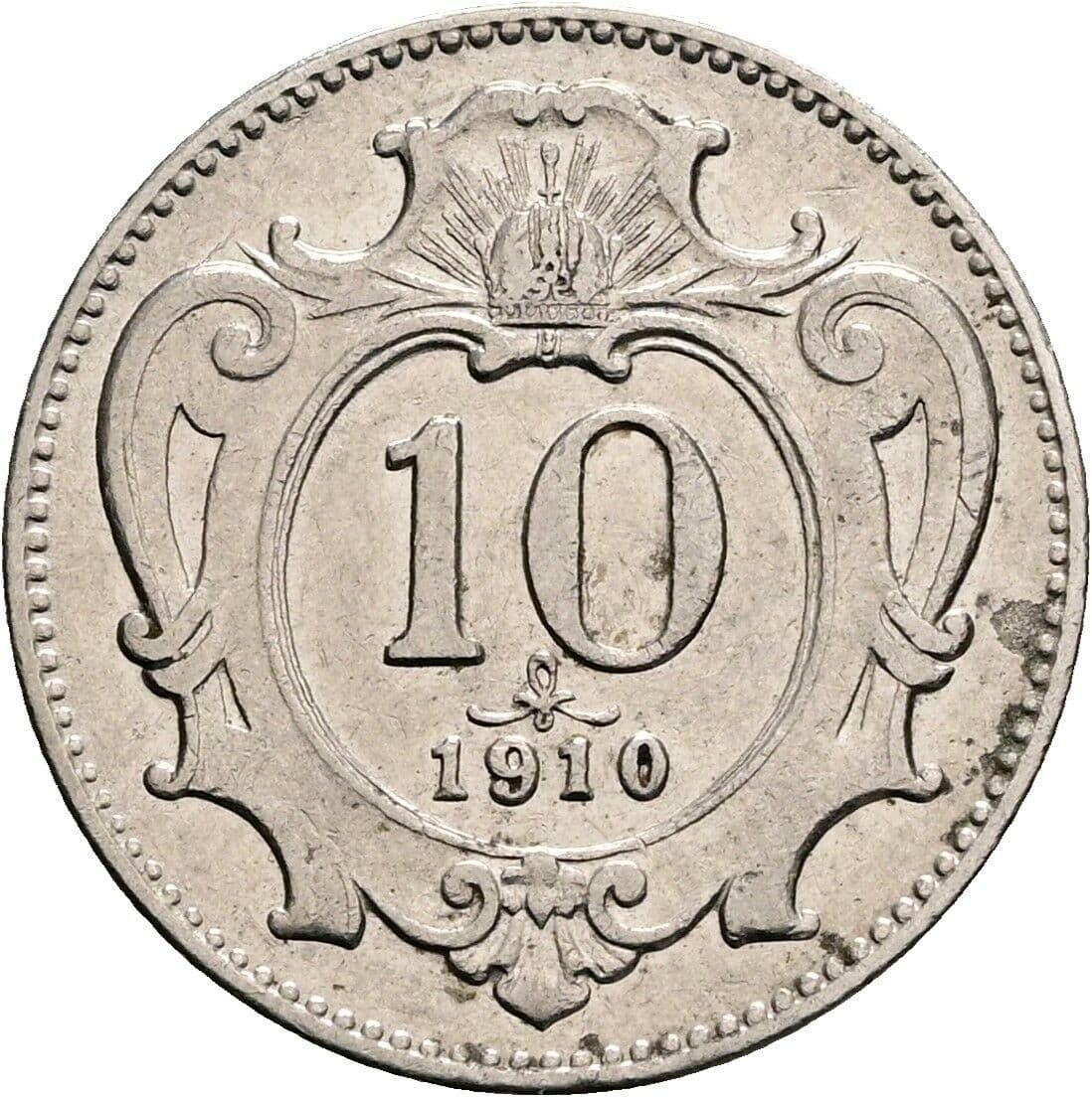 10 Heller Franz Joseph I. 1848-1916 1910 – Vorderseite
