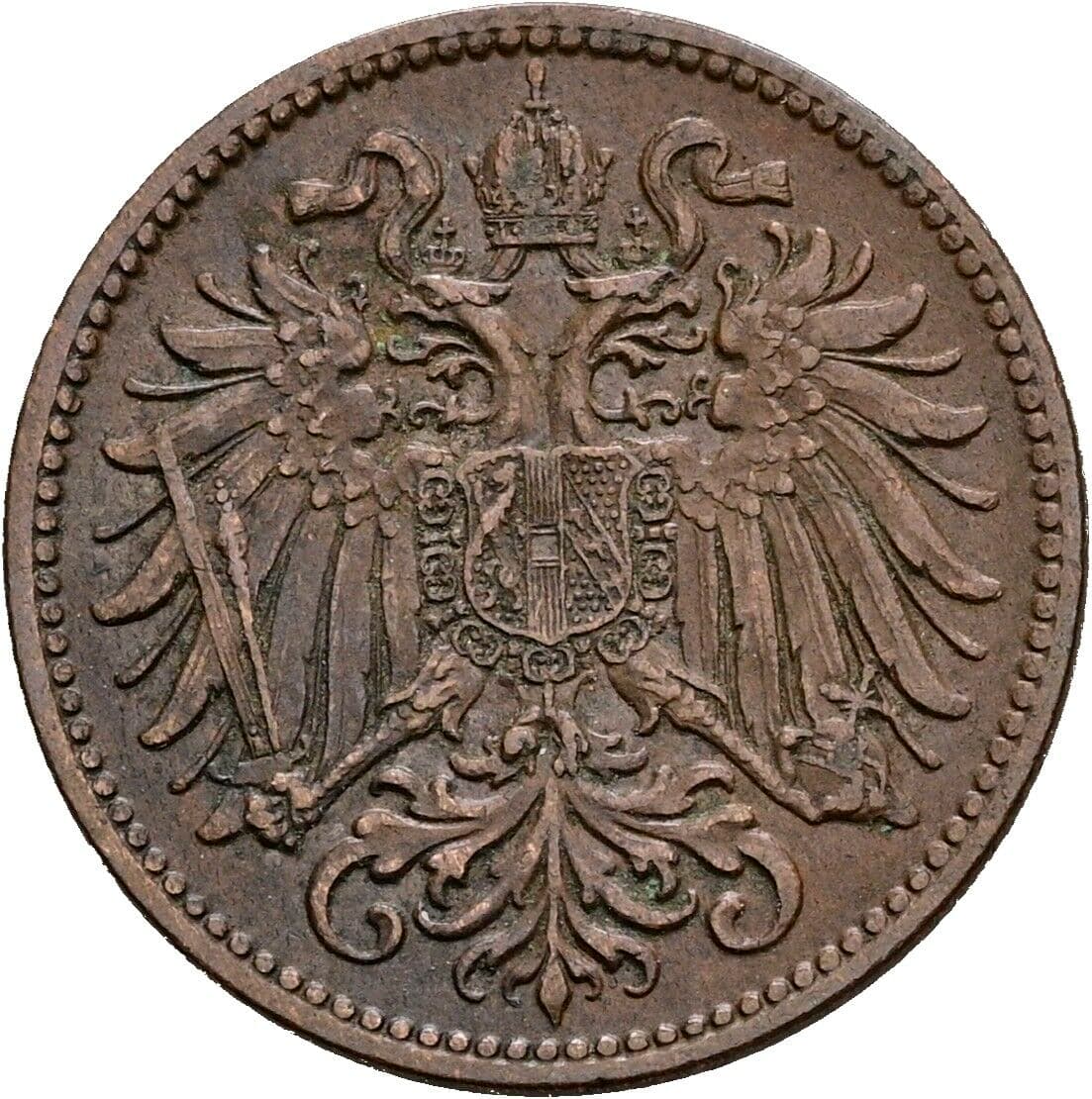 2 Heller Franz Joseph I. 1848-1916 1915 – Rückseite