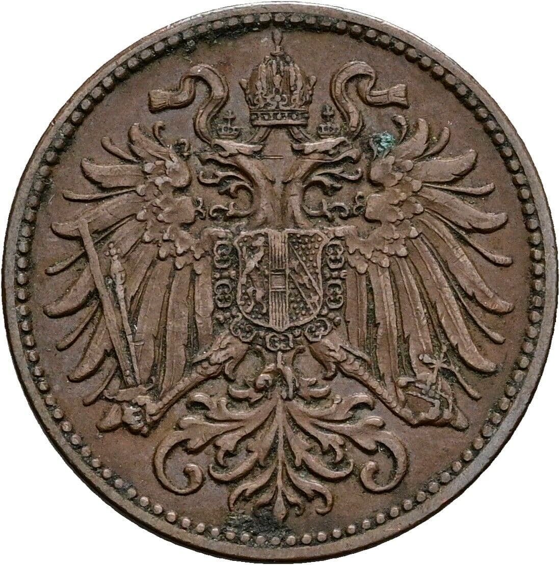 2 Heller Franz Joseph I. 1848-1916 1914 – Rückseite