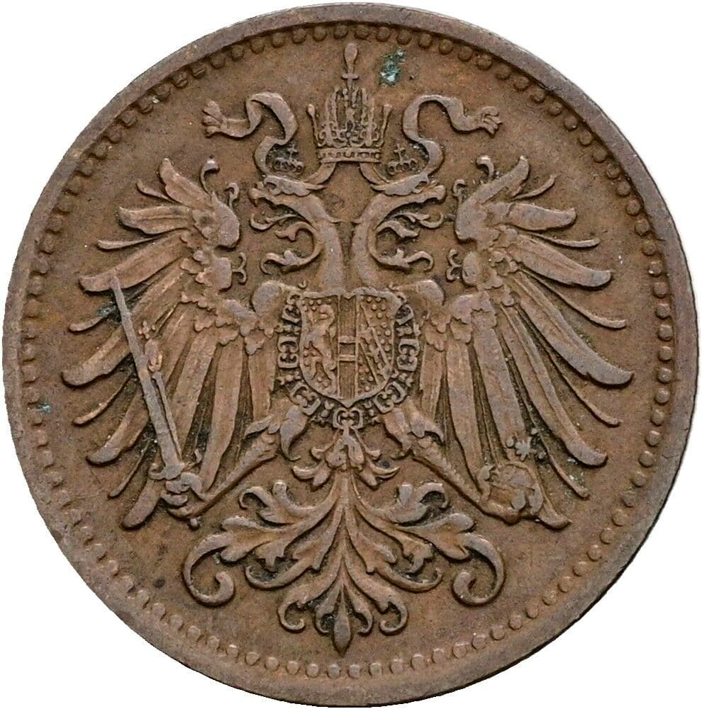1 Heller Franz Joseph I. 1848-1916 1895 – Rückseite