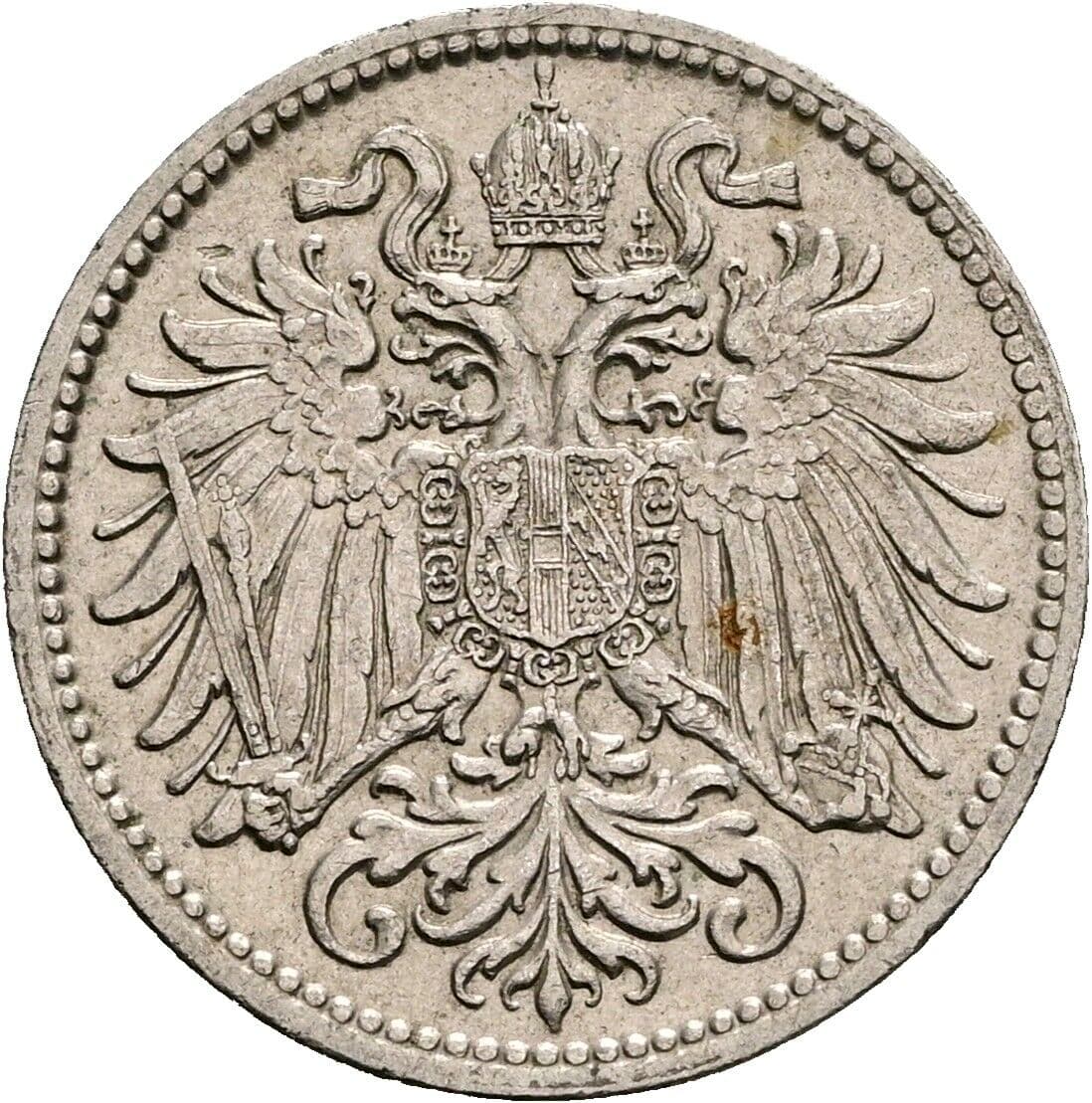 10 Heller Franz Joseph I. 1848-1916 1909 – Rückseite