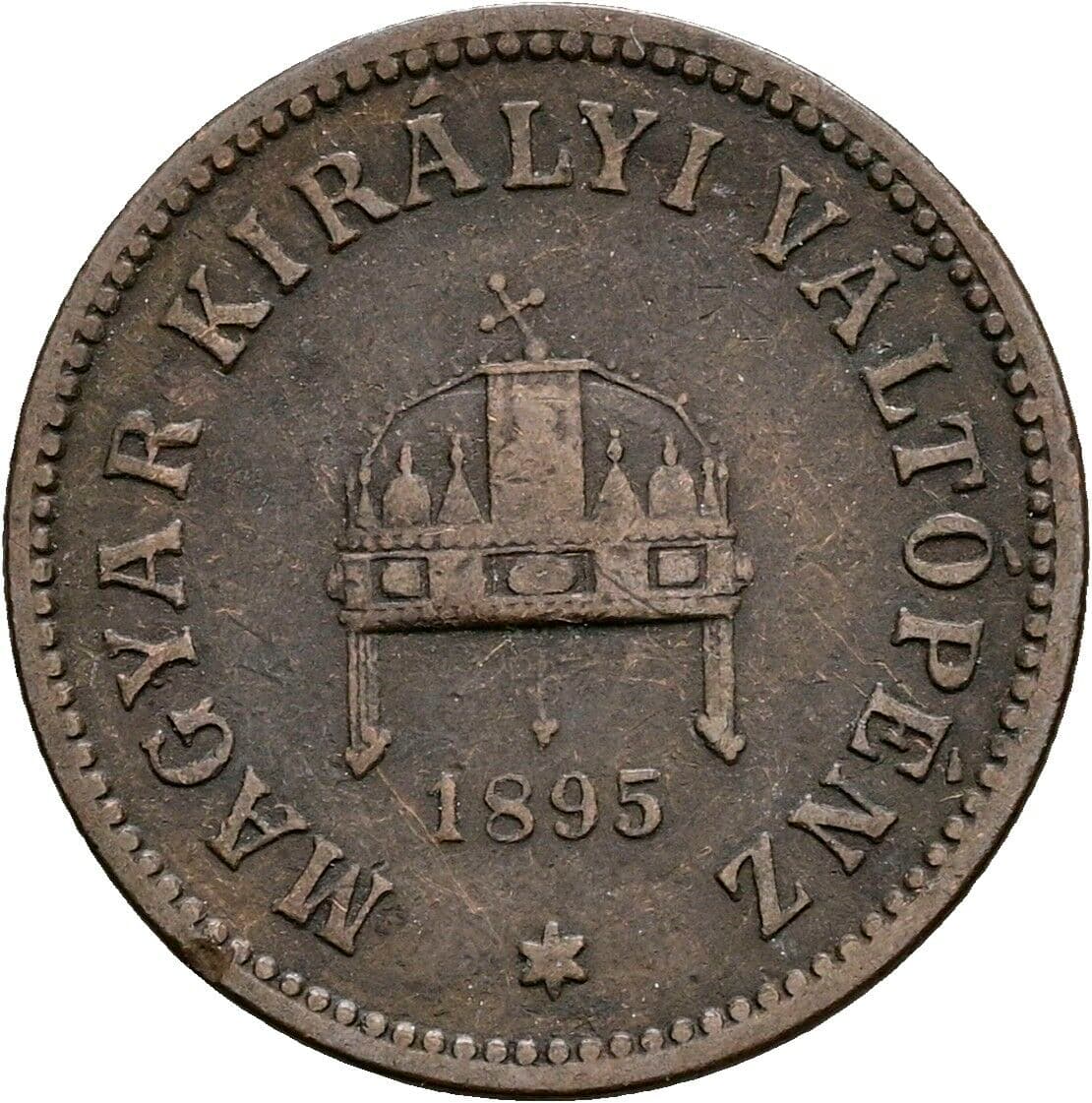 2 Filler Franz Joseph I. 1848-1916 1895 KB, Kremnitz – Rückseite