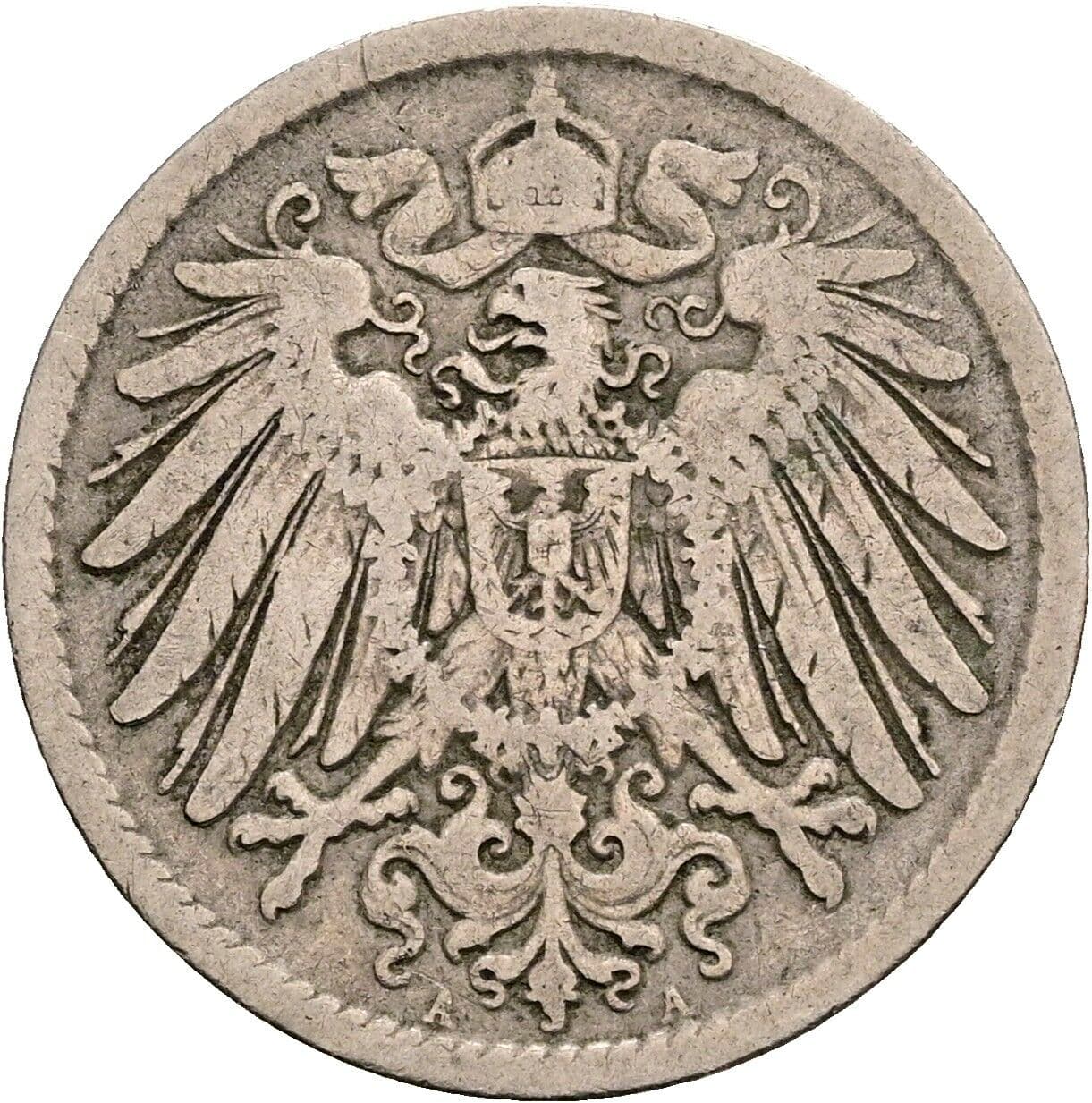 10 Pfennig 1898 A – Rückseite