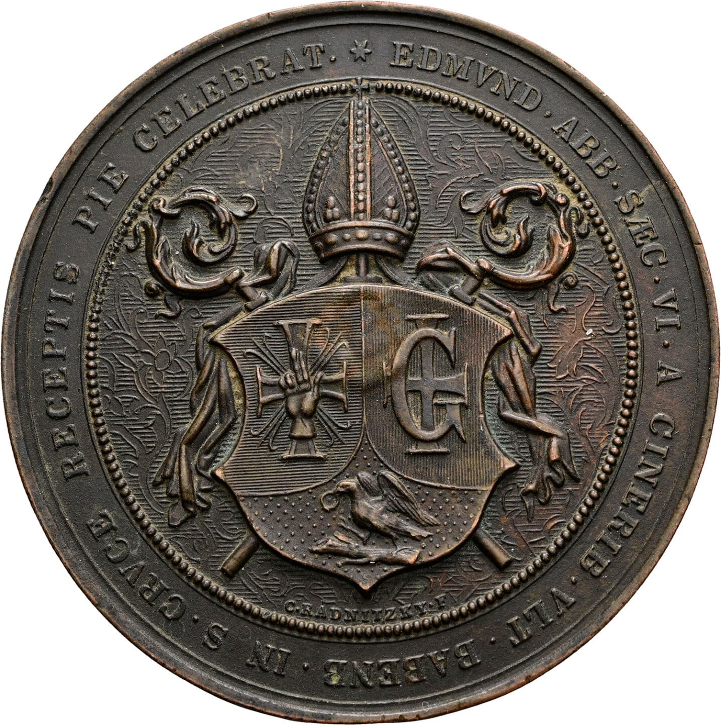 Einseitige Bronzemedaille