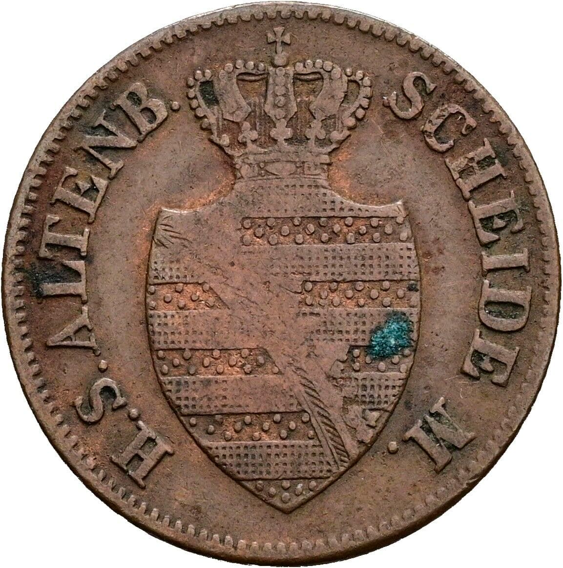 2 Pfennige Georg 1848-1853 1852 F – Rückseite