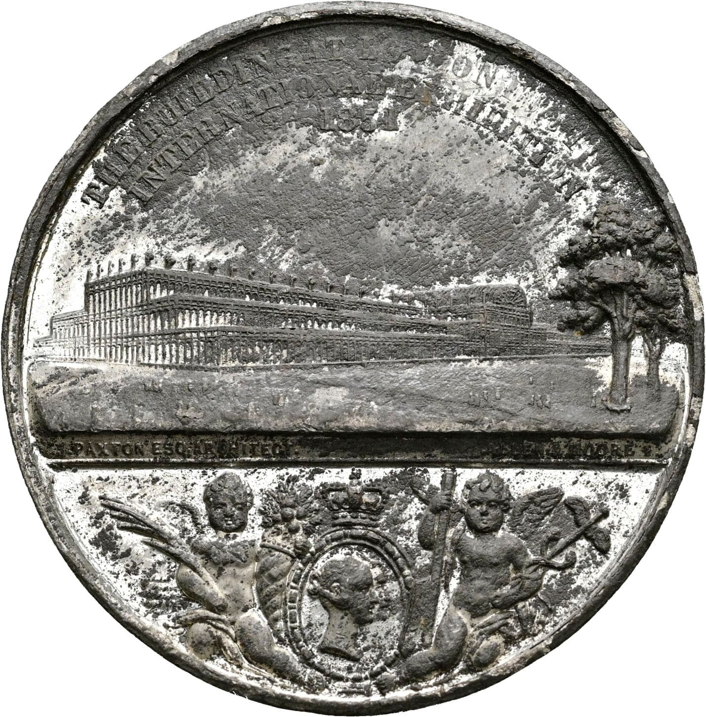 Medaille auf die 1. Weltausstellung in London