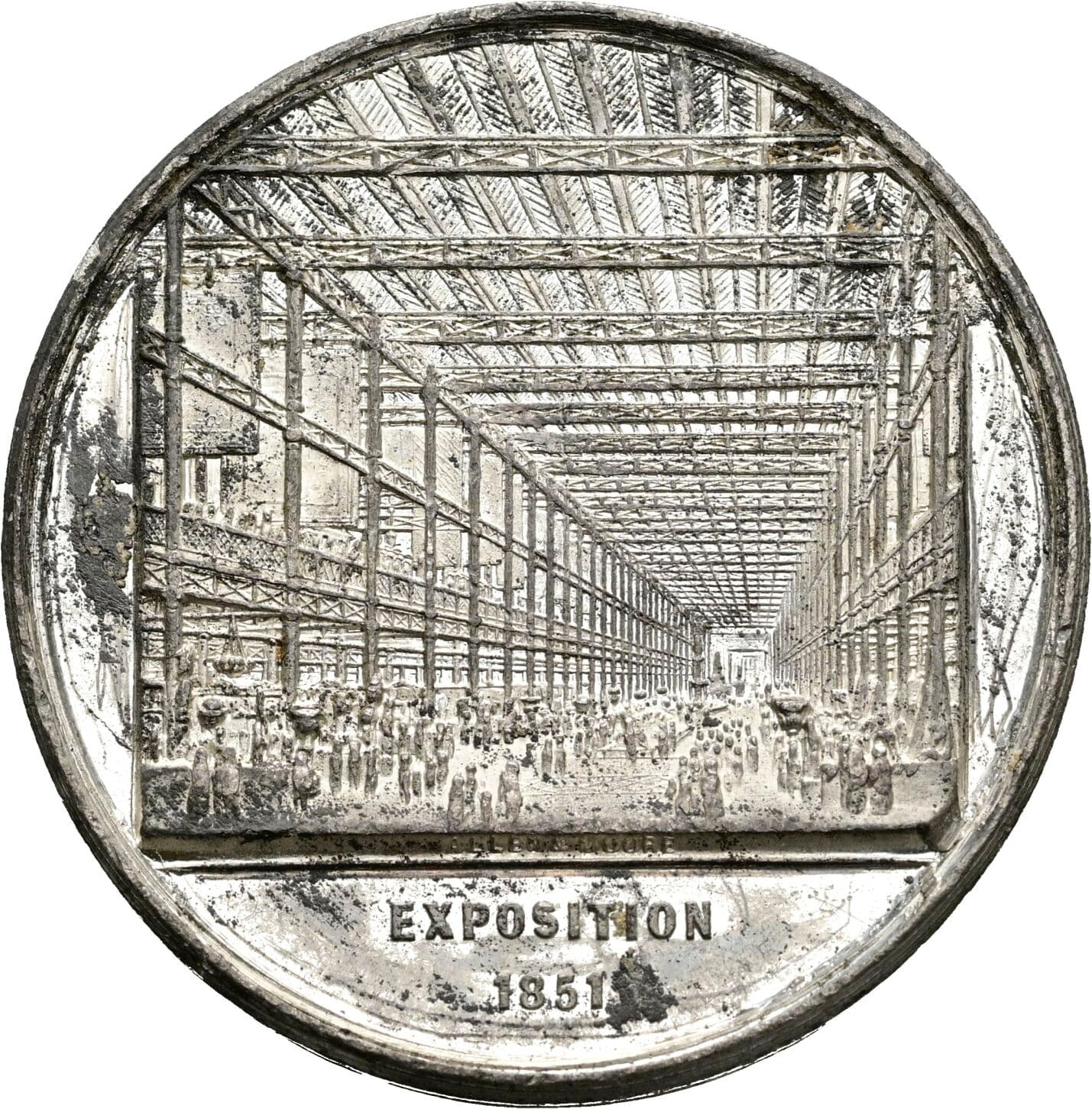 Medaille auf die 1. Weltausstellung in London