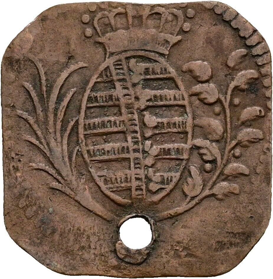 1 Heller Klippe 1788 – Rückseite
