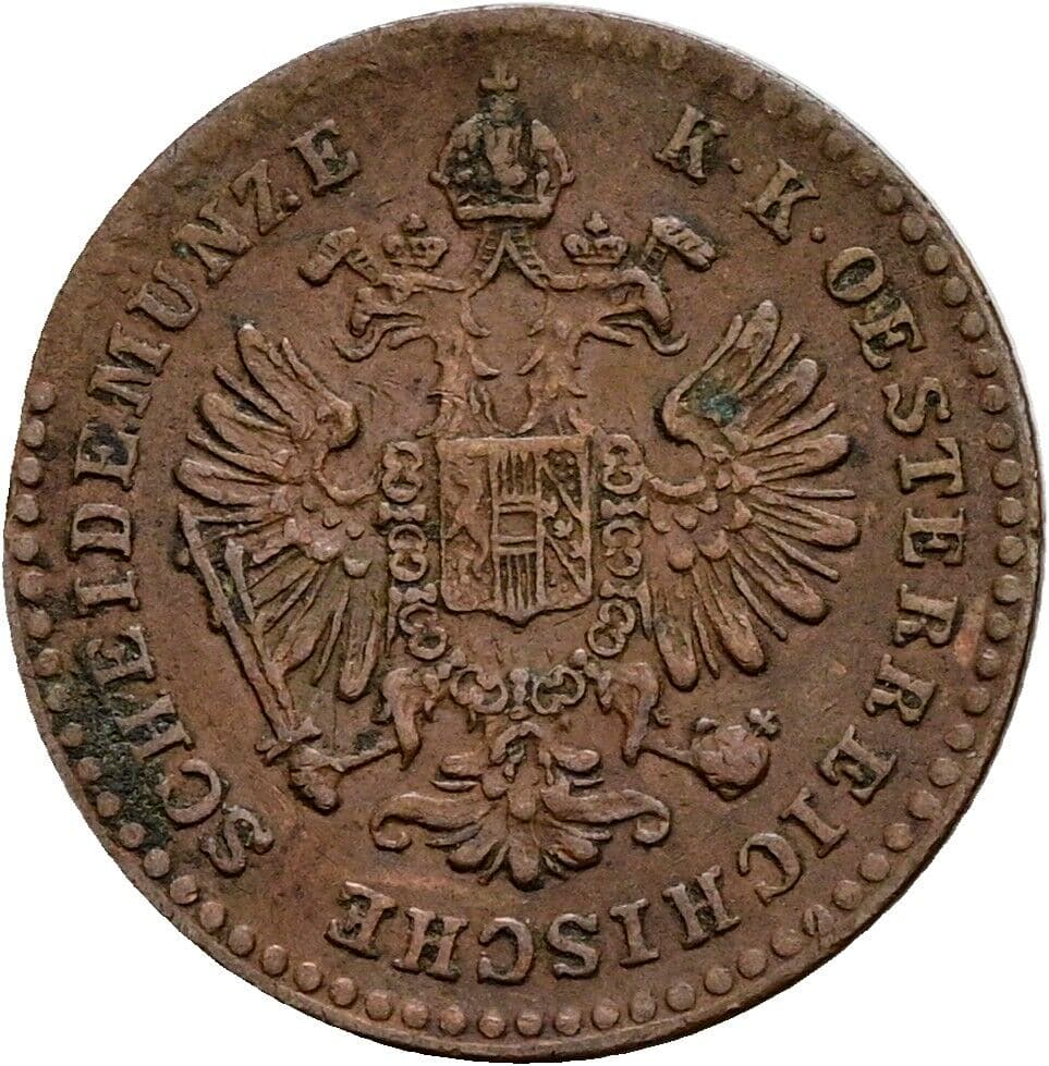5/10 Kreuzer Franz Joseph I. 1848-1916 1860 V, Venedig – Rückseite