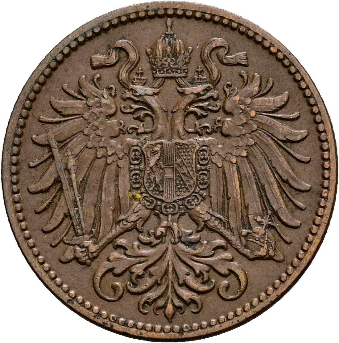 2 Heller Franz Joseph I. 1848-1916 1914 – Rückseite