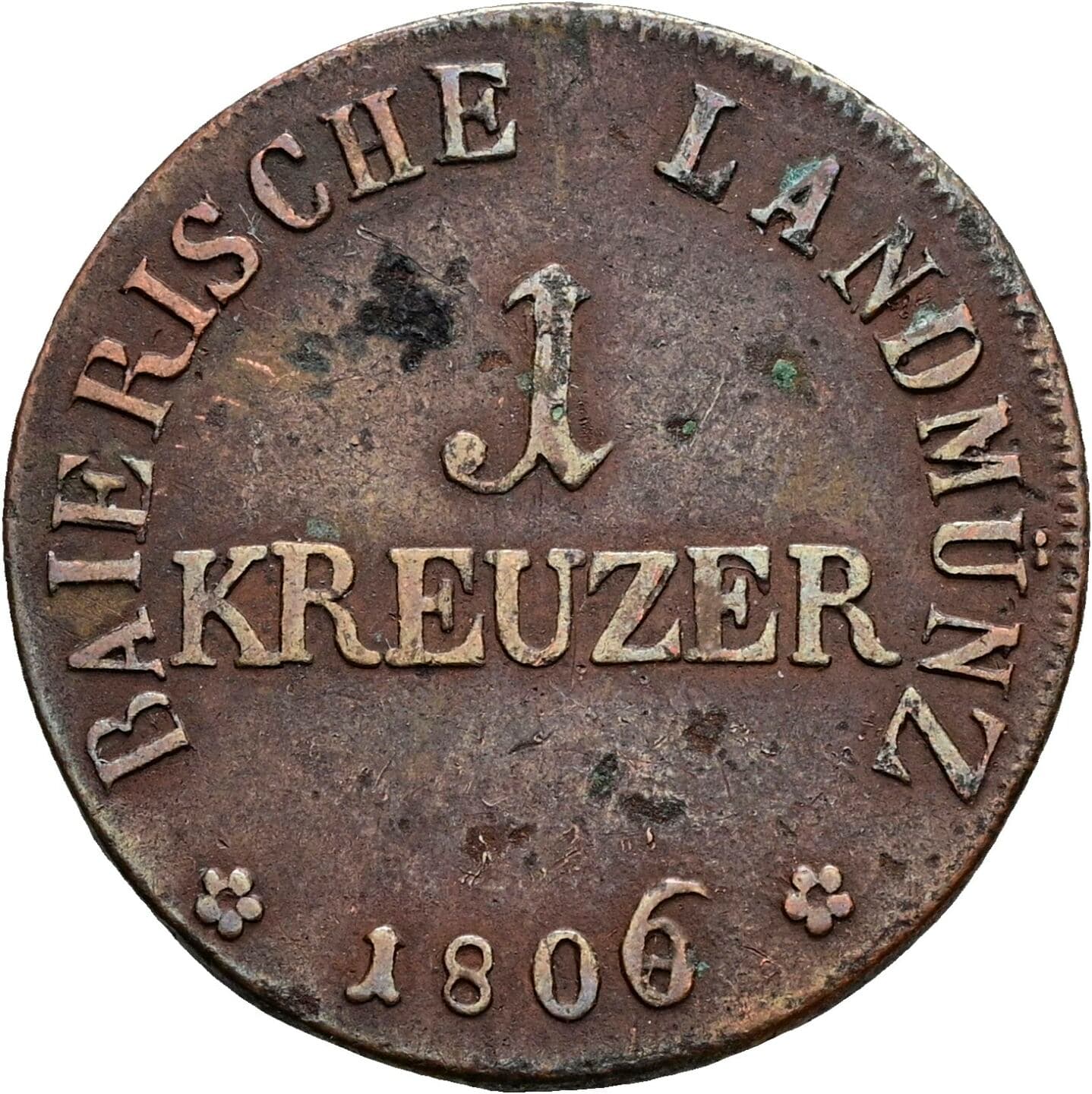 Baierische Landmünze / 1 Kreuzer