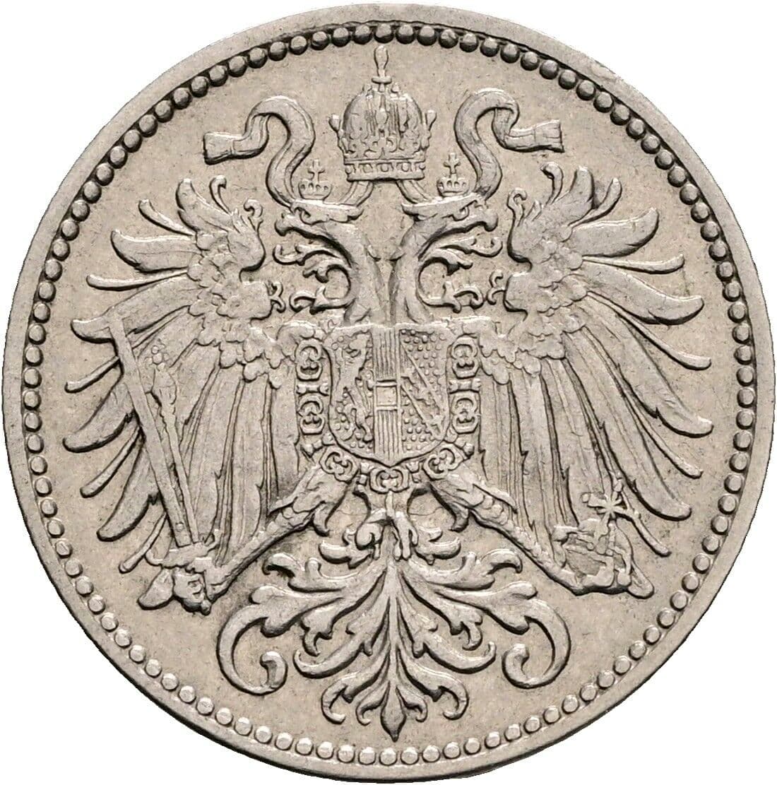 10 Heller Franz Joseph I. 1848-1916 1895 – Rückseite