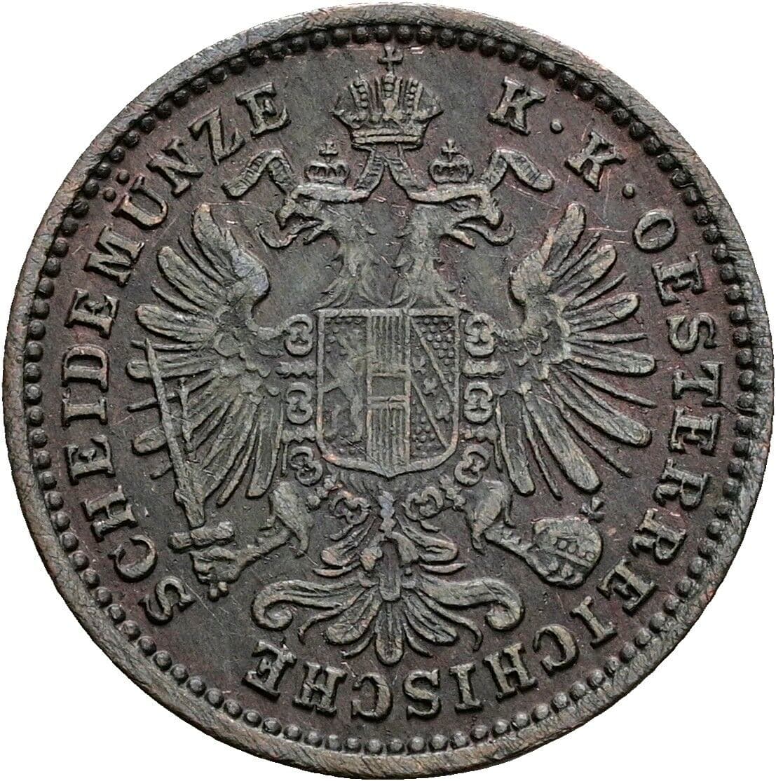 1 Kreuzer Franz Joseph I. 1848-1916 1885 – Rückseite