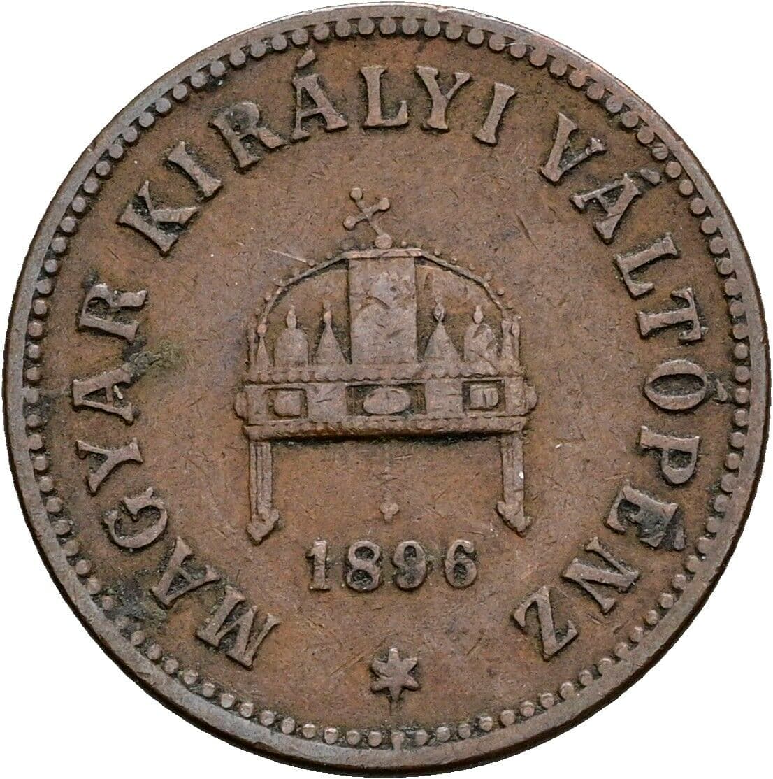 2 Filler Franz Joseph I. 1848-1916 1896 KB, Kremnitz – Rückseite