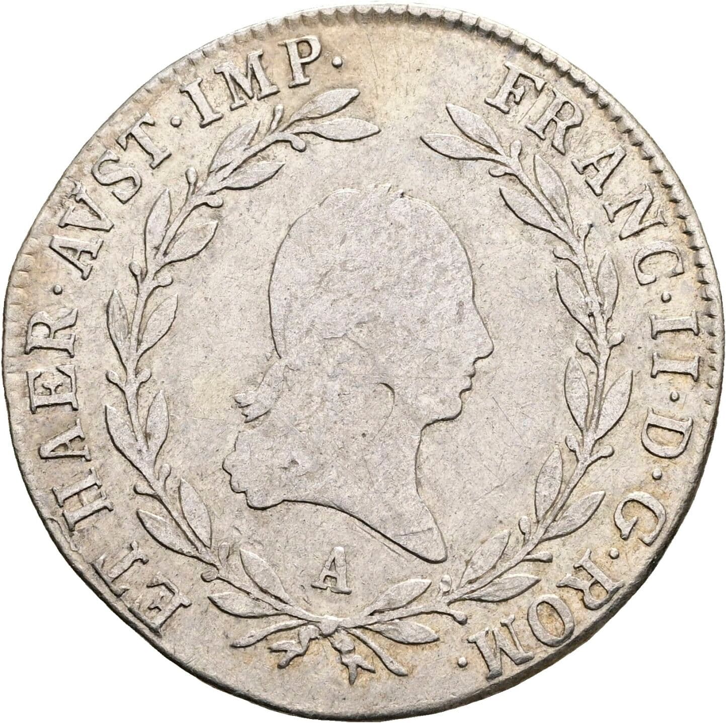 20 Kreuzer Franz II.(I.) 1792-1835 1806 A, Wien – Vorderseite