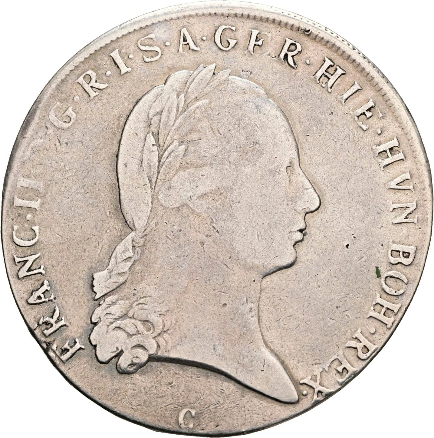 Kronentaler Franz II. (I). 1792-1835 1796 C, Prag – Vorderseite