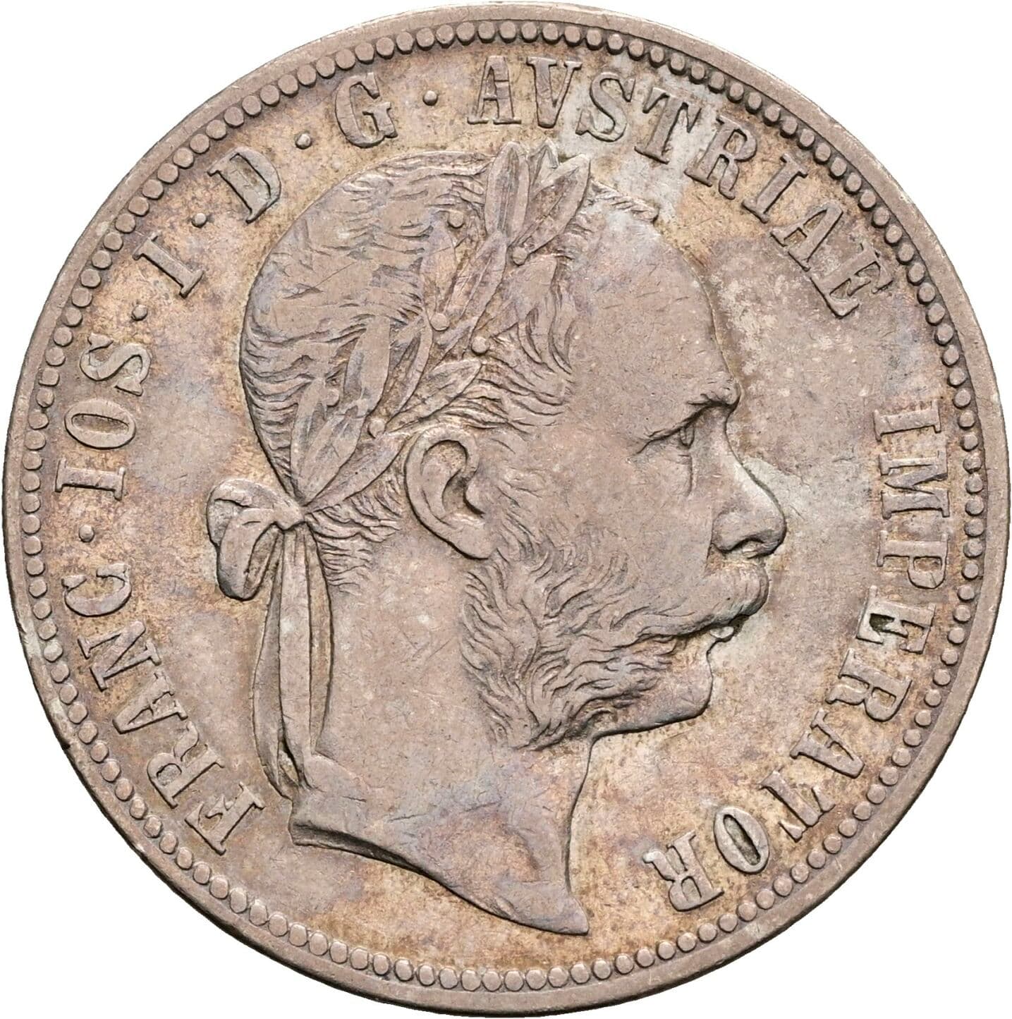 1 Gulden Franz Joseph I. 1848-1916 1890 – Vorderseite