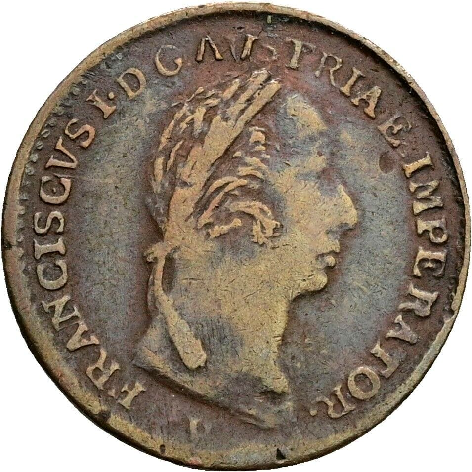 1/4 Lira Franz II.(I.) 1792-1835 1823 V, Venedig – Vorderseite